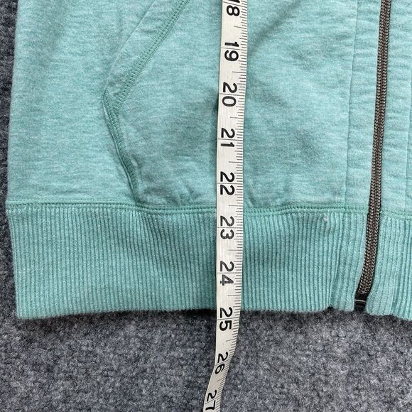 Tommy Bahama Reversible Hooded Sweatshirt Womens Medium Full Zip Mint Green Tan - Picture 7 of 7